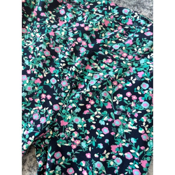 LuLaRoe One Size OS Floral Print Leggings Soft & Stretchy Yoga Pants - Picture 3 of 5